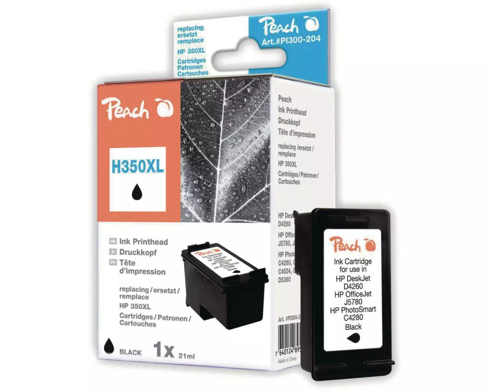 Peach Tinte HP Nr. 350XL (CB336EE) Black