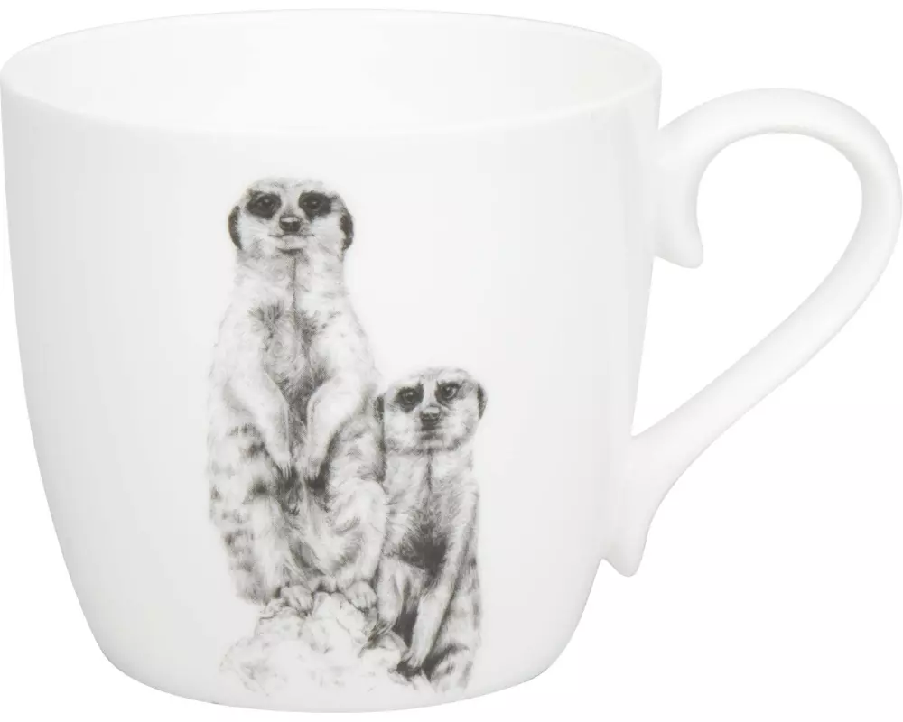 Könitz Kaffeebecher Erdmännchen 425 ml, 1 Stück, Weiss