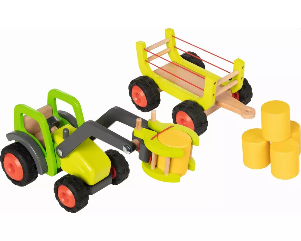 Frontlader mit Heuwagen