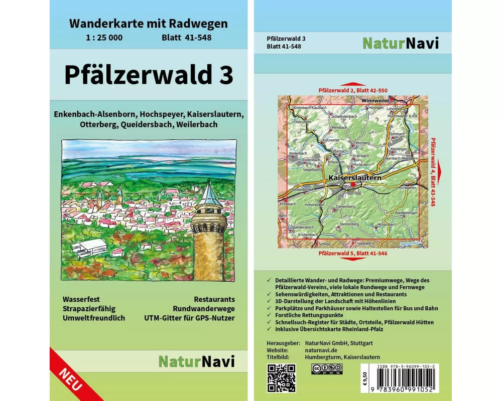 Pfälzerwald 3. Blatt 41-548, 1 : 25 000