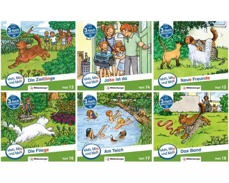 Mats, Mila und Molli - Heft 13 - 18, Schwierigkeitsstufe B