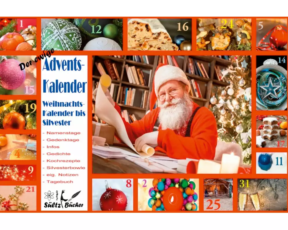 Der ewige Adventskalender Weihnachtskalender bis Silvester
