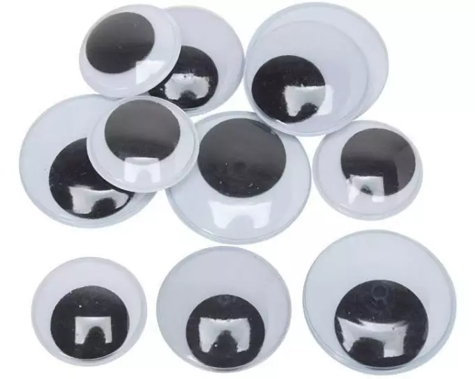 Creativ Company Wackelaugen 300 Stück, 30 + 35 + 40 mm