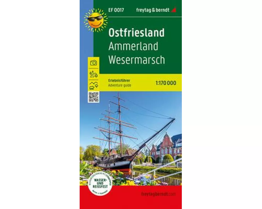 freytag & berndt Freizeitkarte Ostfriesland, Erlebnisführer 1:170.000