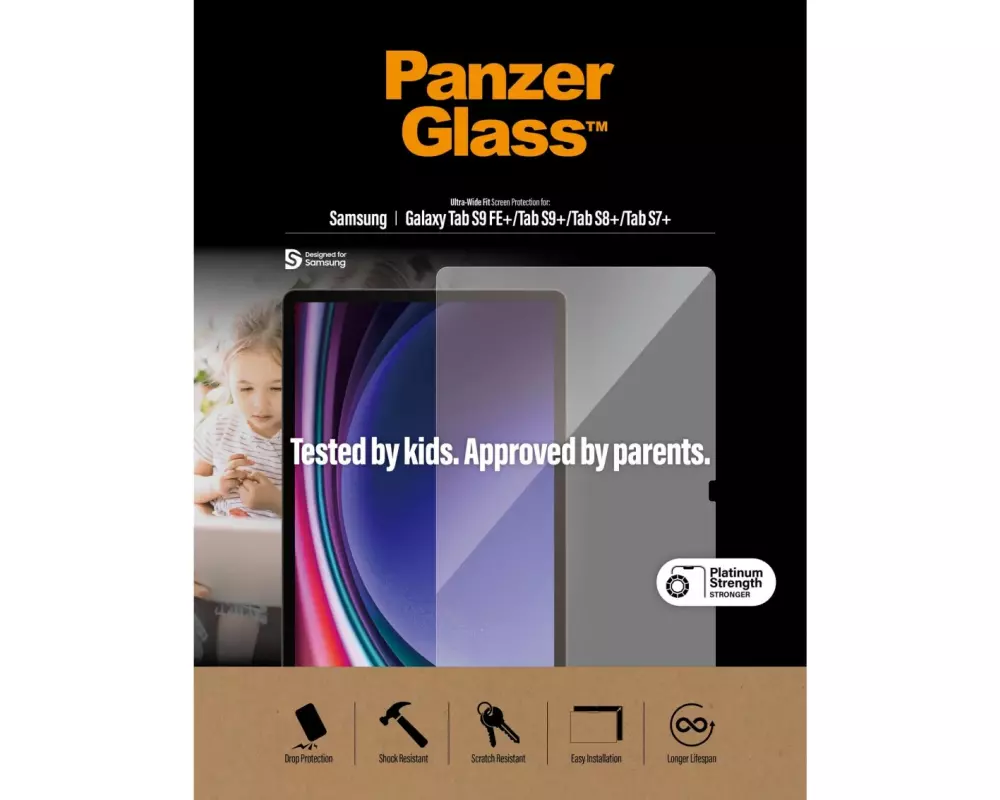 Panzerglass Tablet-Schutzfolie Case Friendly Galaxy Tab S7+/S8+/S9+