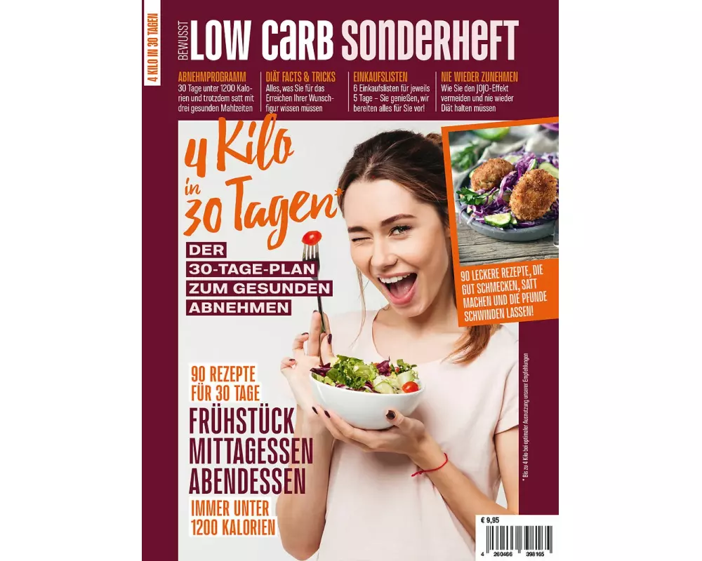 Bewusst Low Carb SONDERHEFT: 4 Kilo in 30 Tagen
