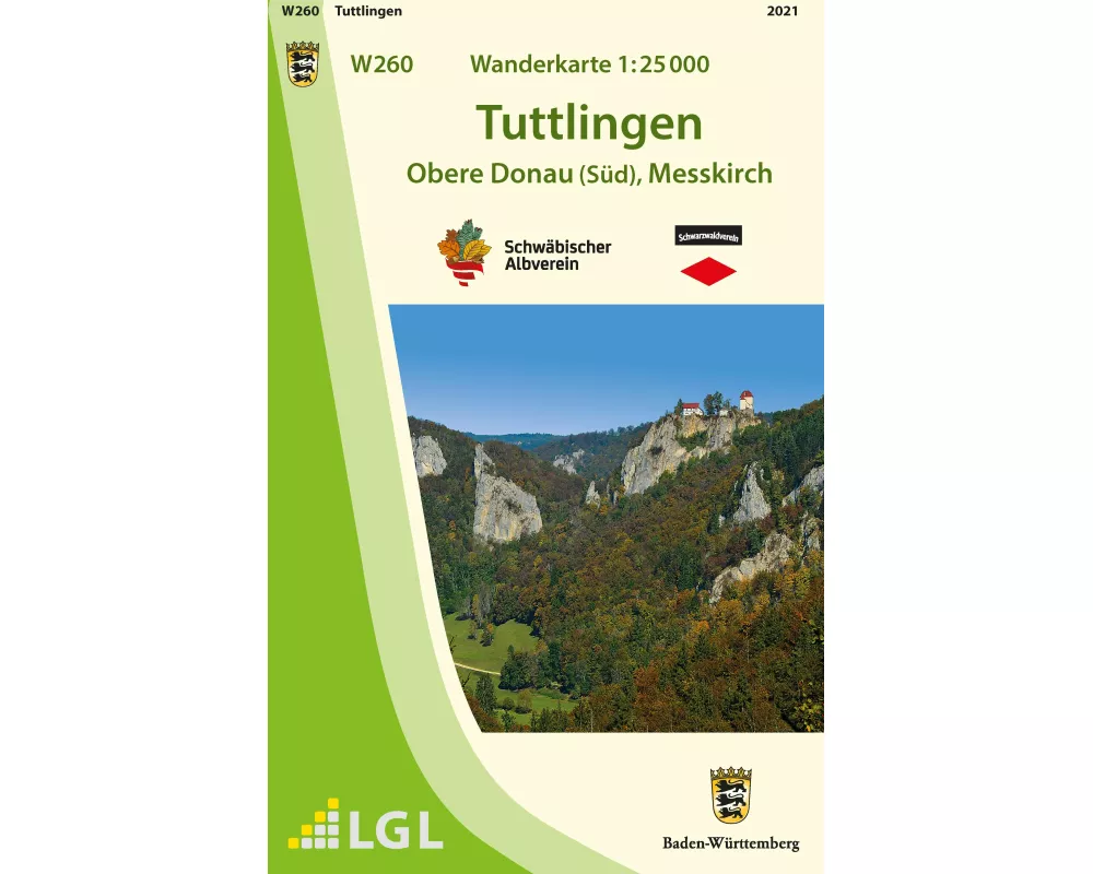 W260 Wanderkarte 1:25 000 Tuttlingen