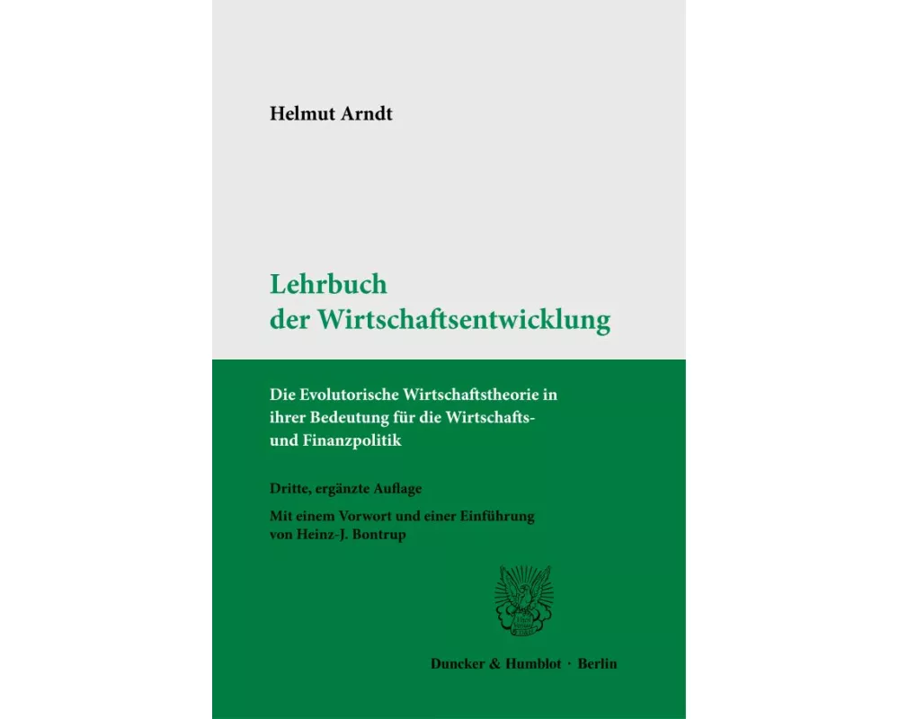 Lehrbuch der Wirtschaftsentwicklung