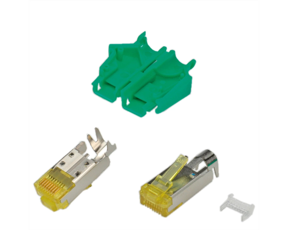 HiRose TM31 Stecker geschirmt, Tülle grün, 50 Stück