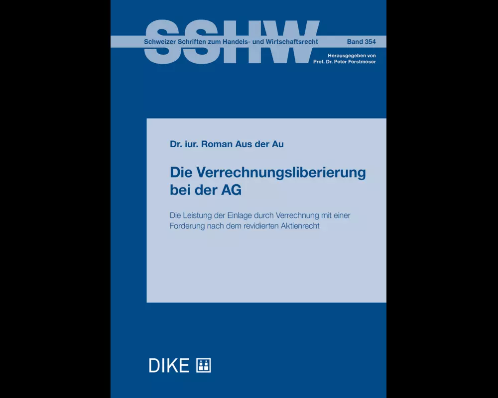 Die Verrechnungsliberierung bei der AG