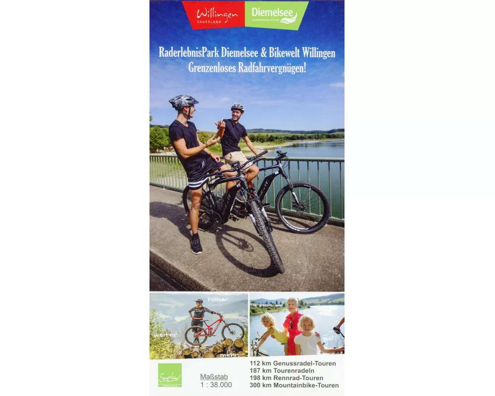 RaderlebnisPark Diemelsee & Bikewelt Willingen 1:38 000