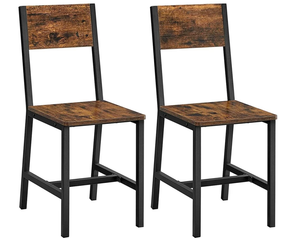 VASAGLE Esszimmerstühle Schwarz