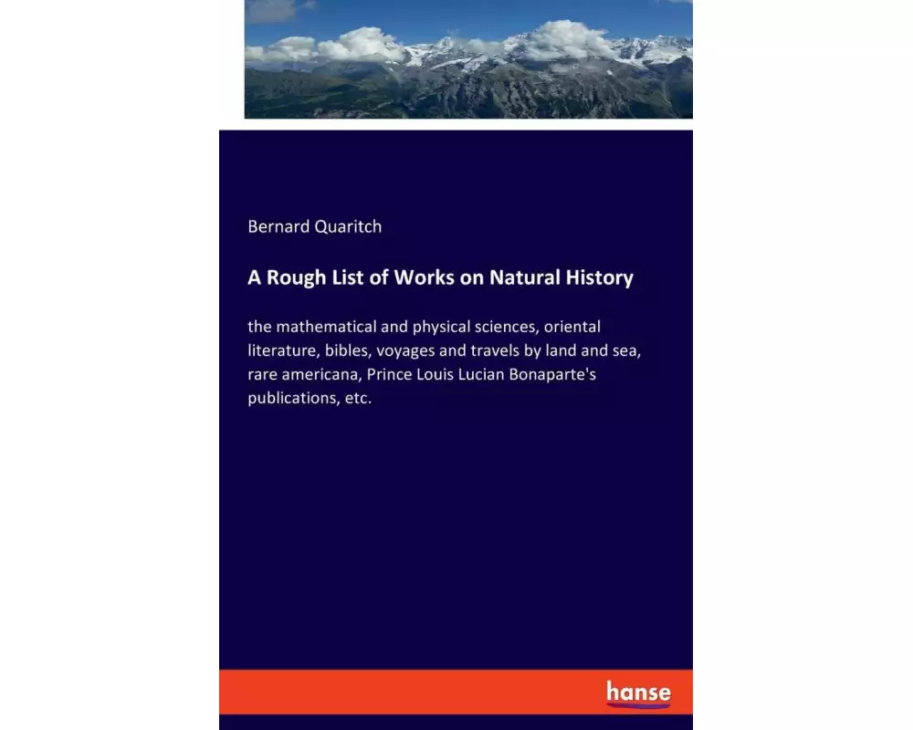 A Rough List of Works on Natural History
