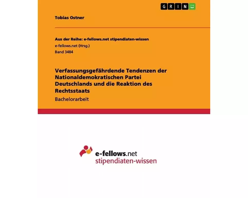 Verfassungsgefährdende Tendenzen der Nationaldemokratischen Partei Deutschlands und die Reaktion des Rechtsstaats