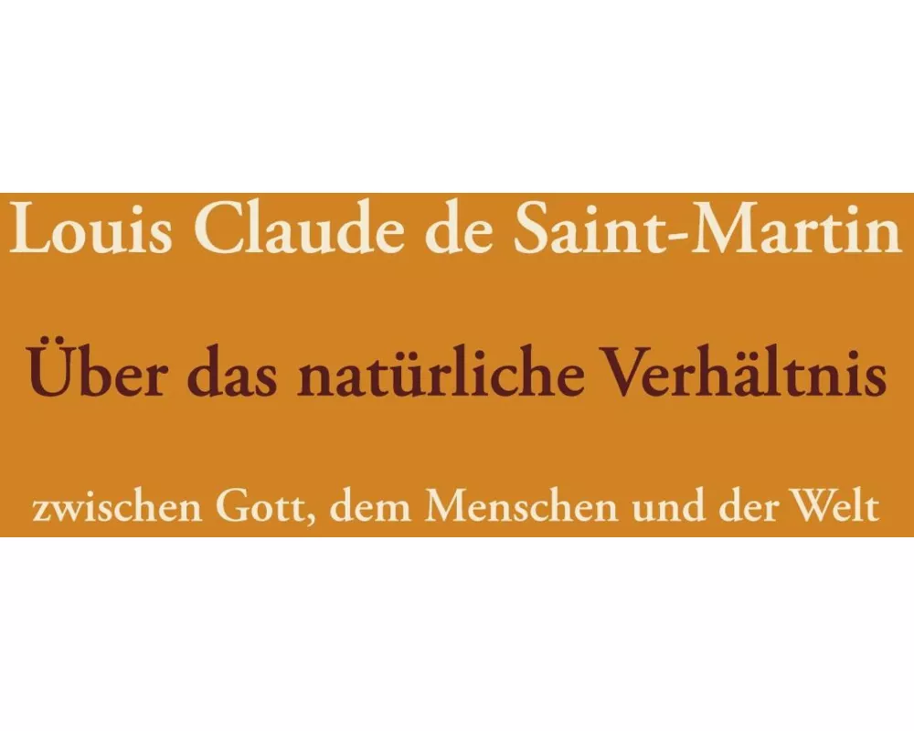 Über das natürliche Verhältnis