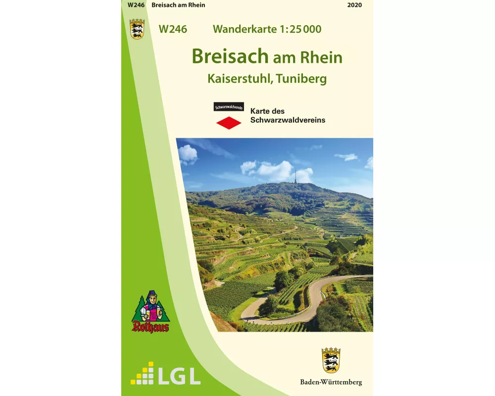 W246 Wanderkarte 1:25 000 Breisach am Rhein