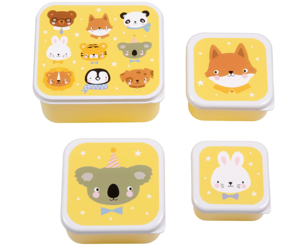ALLC Lunch & Snackbox Set SBSEAF81 Animal Friends