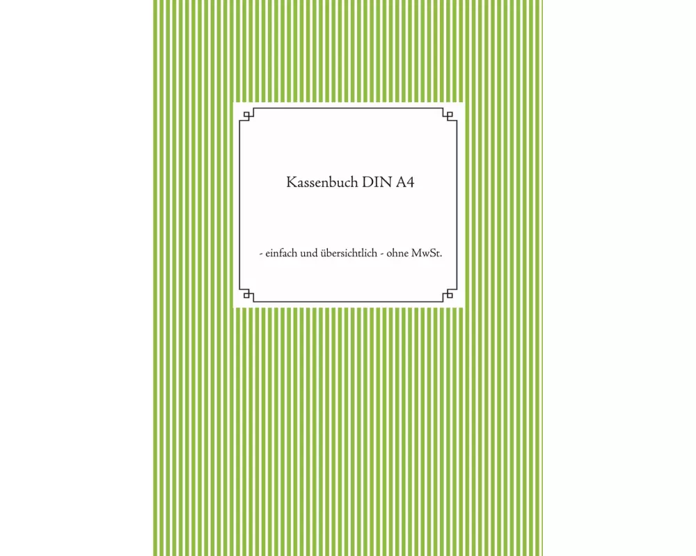 Kassenbuch DIN A4