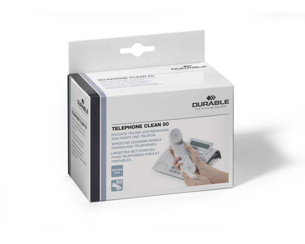 DURABLE Telephone Clean 50 578502 Reinigungstücher 50 Stück