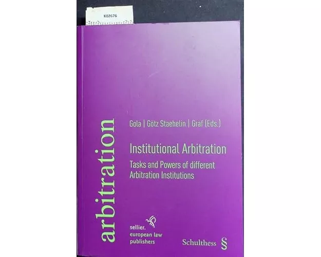 Institutional Arbitration