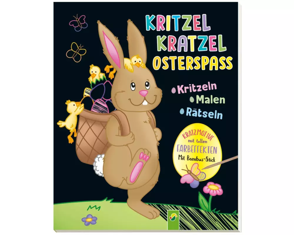Kritzel-Kratzel-Osterspaß. Kratzbuch für Kinder ab 5 Jahren