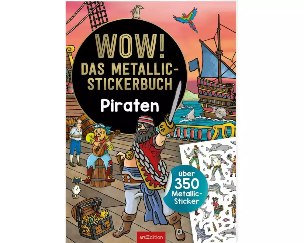 WOW! Das Metallic-Stickerbuch – Piraten