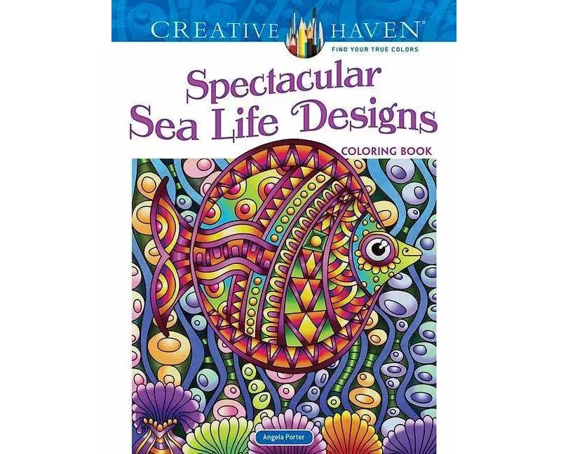 Creative Haven Spectacular Sea Life Designs Coloring Book