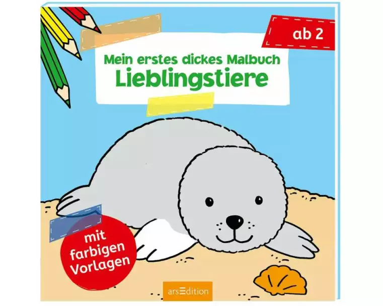 Mein erstes dickes Malbuch ab 2 – Lieblingstiere