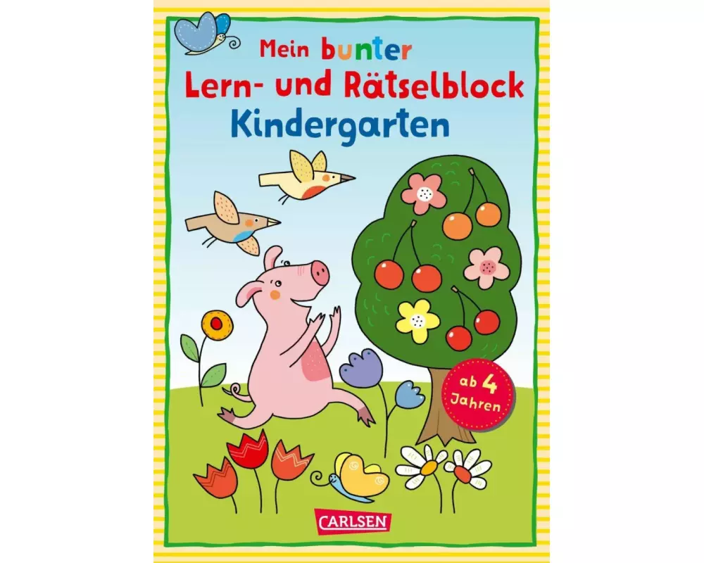 Mein bunter Lern- und Rätselblock: Kindergarten