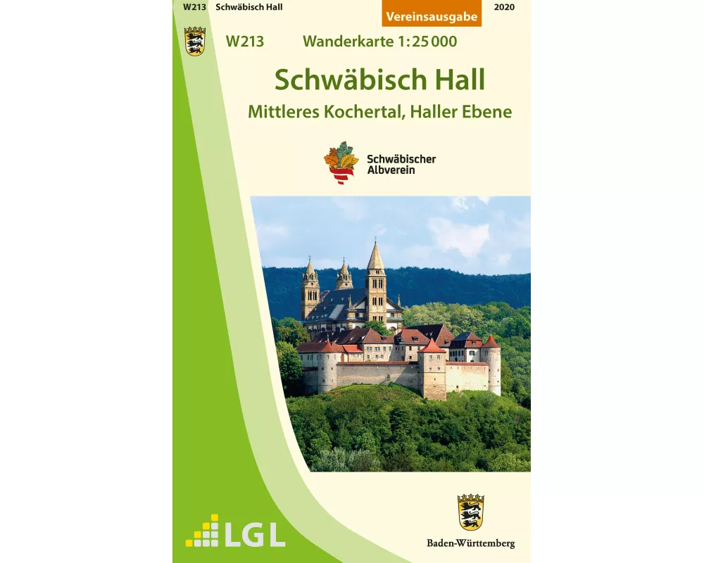 Schwäbisch Hall - Mittleres Kochertal, Haller Ebene. Wanderkarte 1:25.000