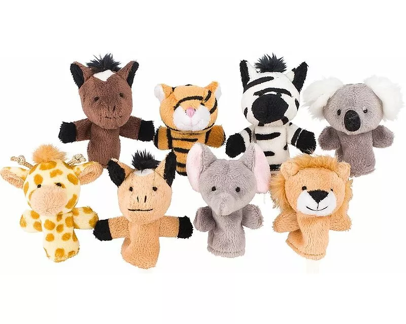 Fingerpuppen Wilde Tiere