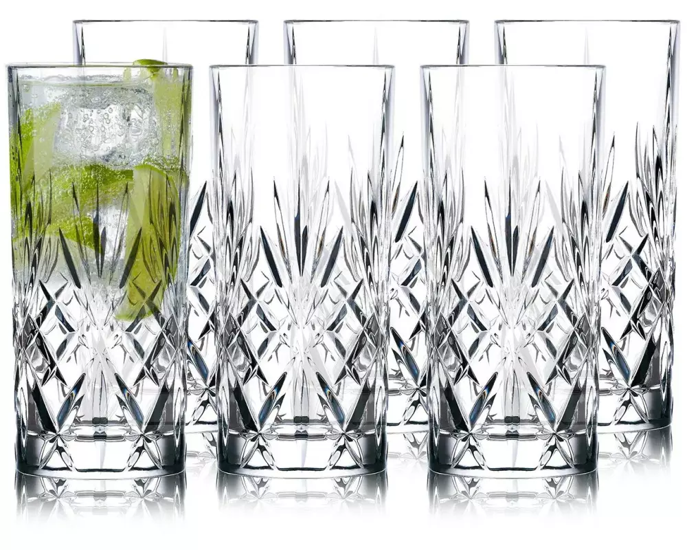 Lyngby Trinkglas Melodia 360 ml, 6 Stück, Transparent