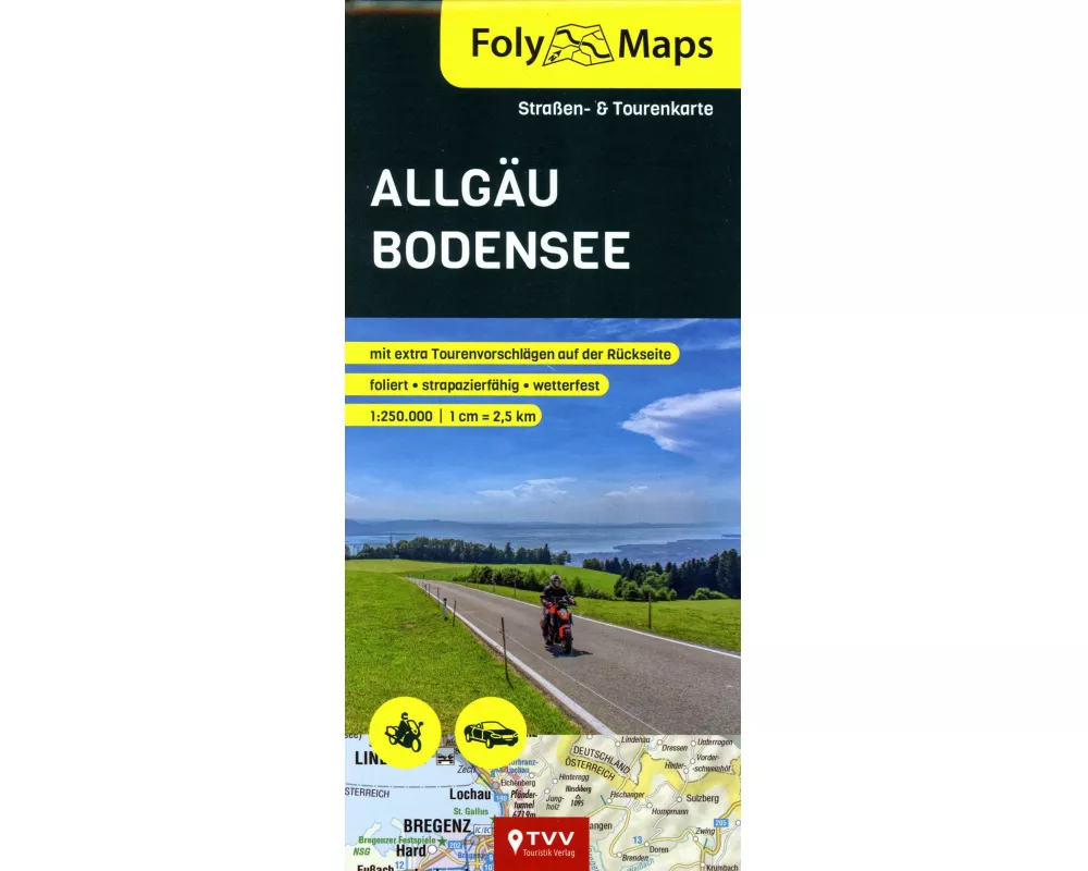 FolyMaps Karte Allgäu Bodensee 1:250 000