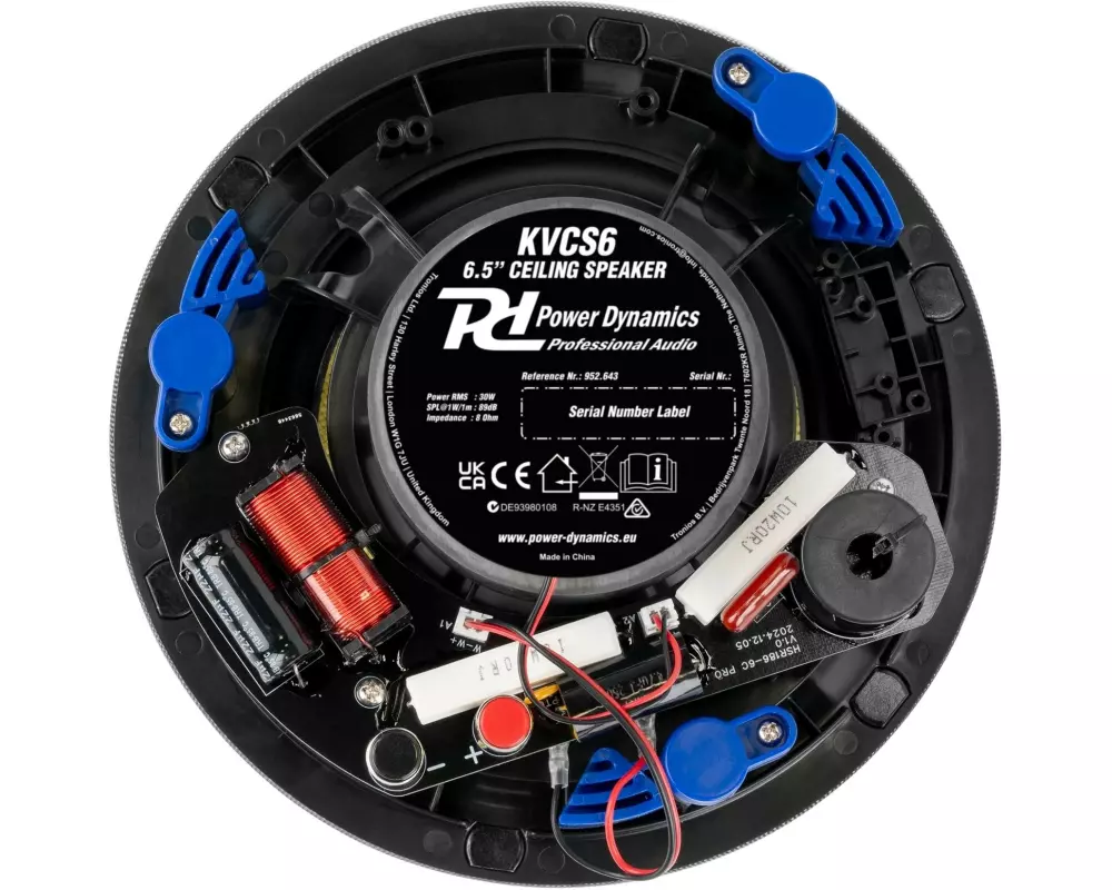 Power Dynamics KVCS6 2-Wege Deckenlautsprecher 6.5 Zoll Weiss