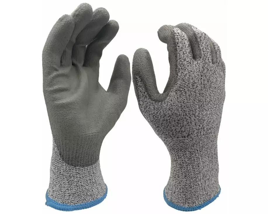 FTM Schnittschutzhandschuh Klasse B, Nylon L, Grau, 12 Stück