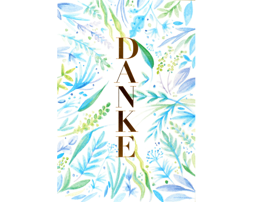 ABC Dankeskarte Blätter 1120002800 B6