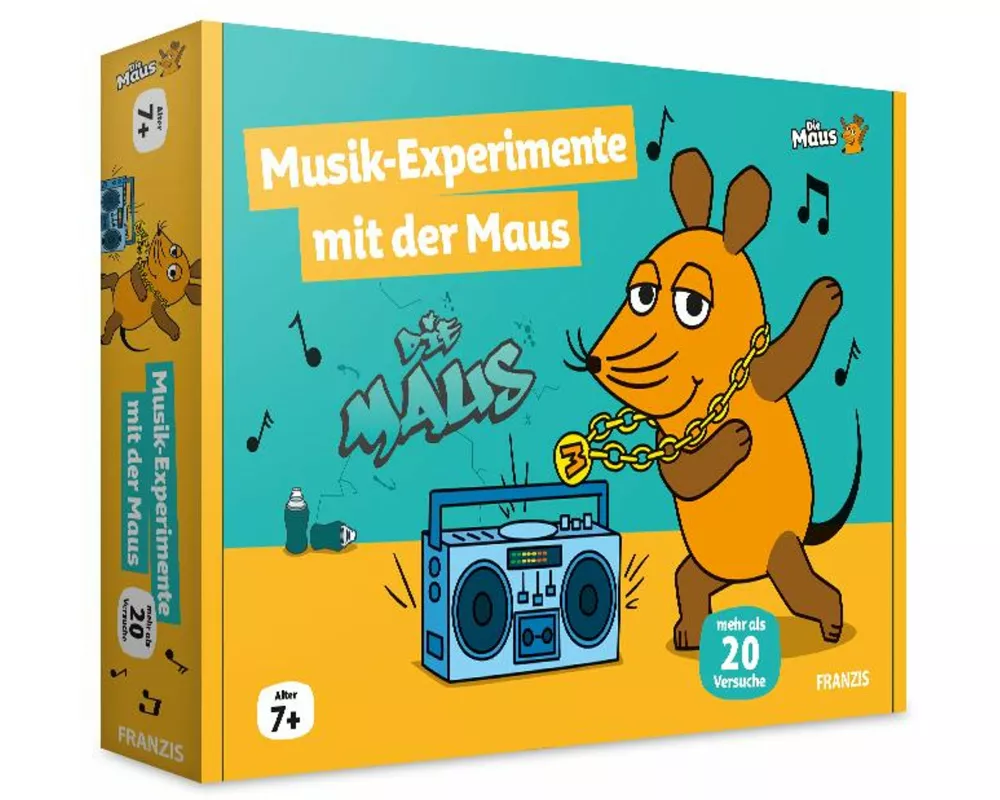 FRANZIS 67229 - Die Maus Musik-Experimente mit der Maus. Mehr als 20 Versuche! Für Kinder ab 7 Jahren