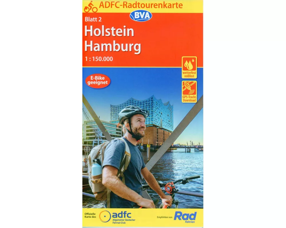 BVA ADFC Radtourenkarte Holstein Hamburg 1:150.000