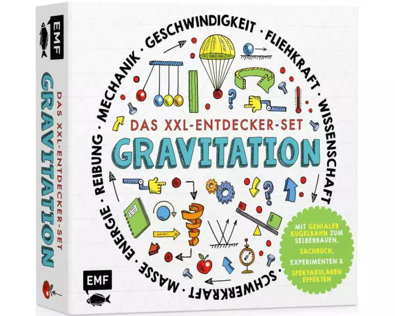 Das XXL-Entdecker-Set – Gravitation: Mit genialer Kugelbahn zum Selberbauen, Sachbuch, Experimenten und spektakulären Effekten