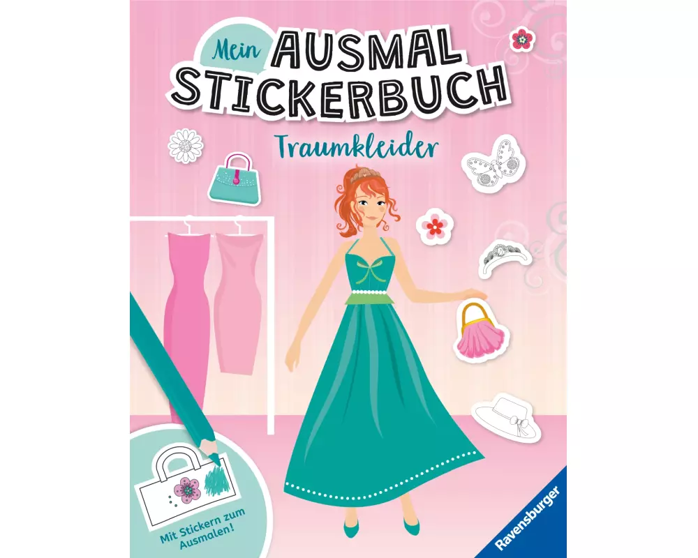 Mein Ausmalstickerbuch - Traumkleider