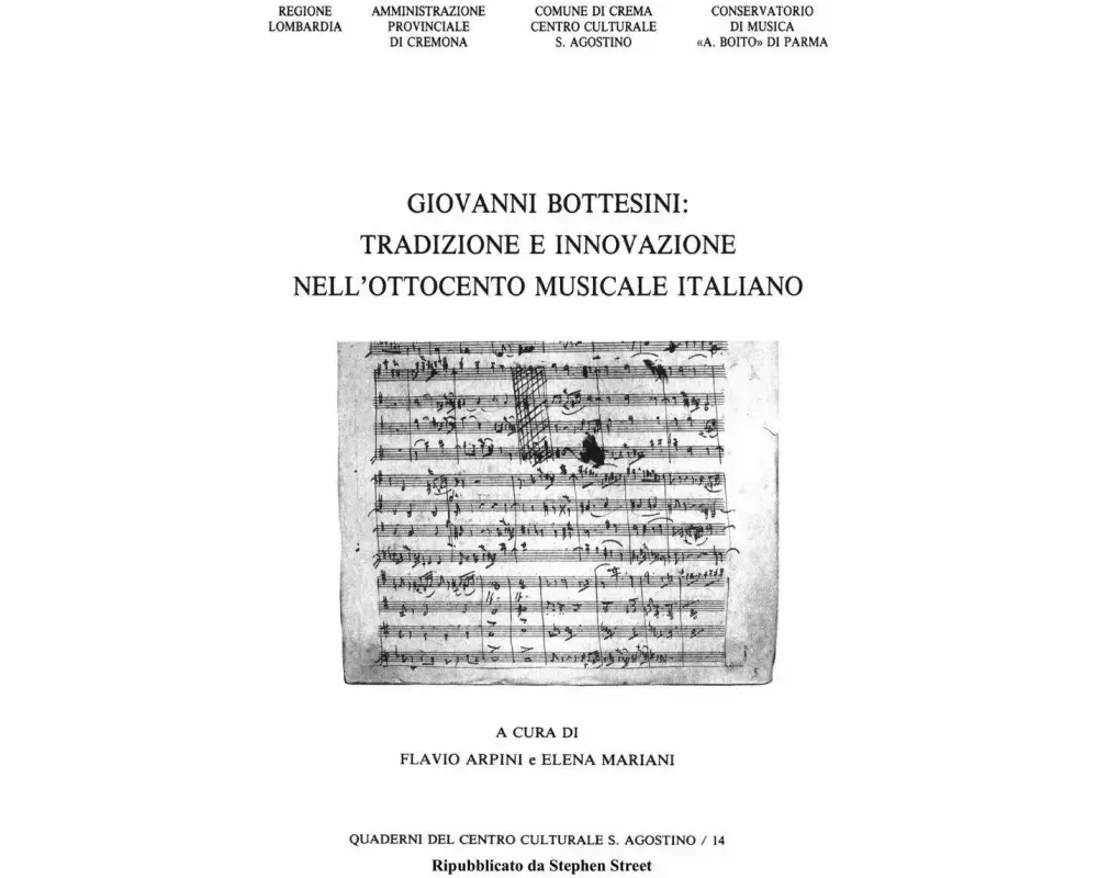 Giovanni Bottesini - Tradizione e Innovazione Nell'ottocento Musicale Italiano