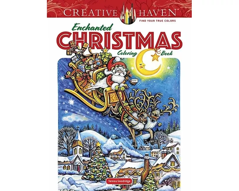 Creative Haven Enchanted Christmas Coloring Book