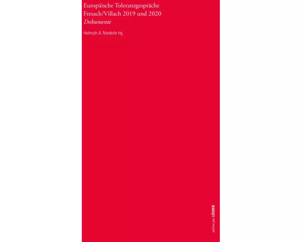Europäische Toleranzgespräche Fresach 2019 und 2020