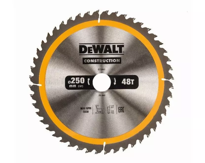 DEWALT Kreissägeblatt 250 x 30 mm, 48 WZ