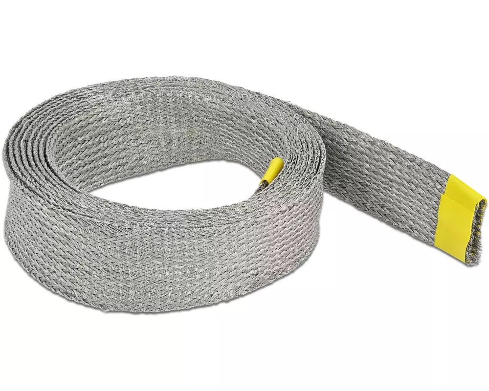 Delock Kabelschlauch zur EMV Abschirmung 2 m x 25 mm Grau