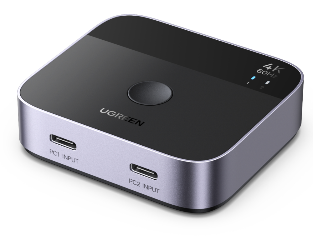 UGREEN USB-C Switch 2 In 1 Out,4K 55451 2×USBC- In, 1×HDMI Out