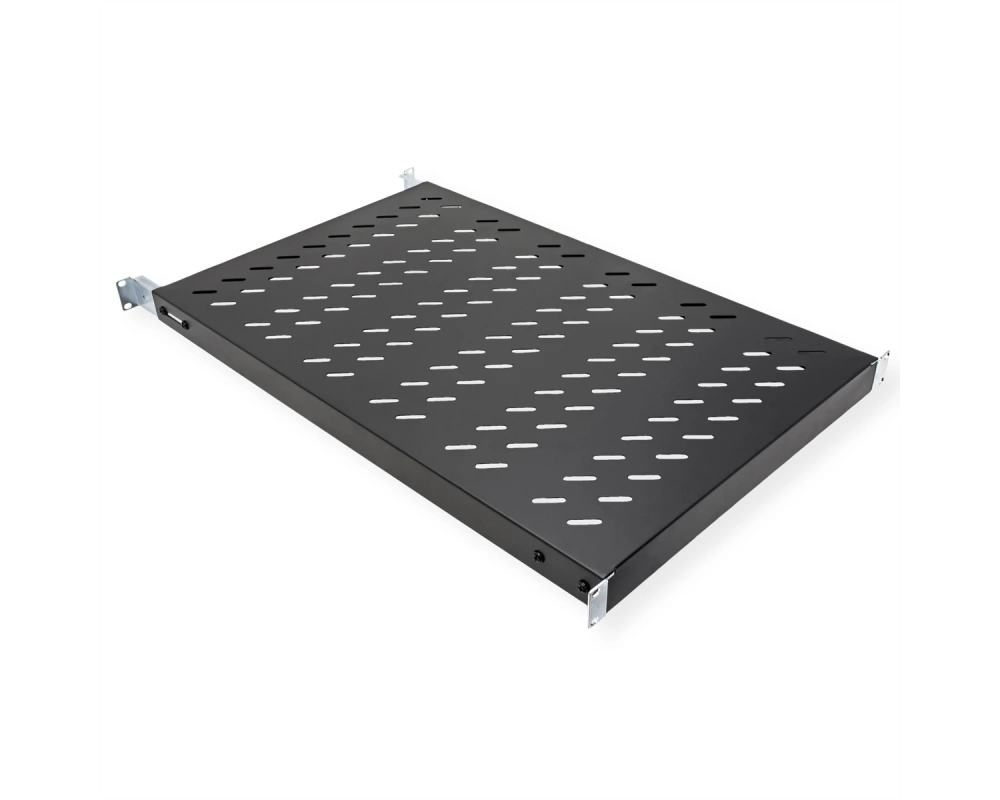 VALUE 19-Zoll-Fachboden 1HE tiefenvariabel, 440 x 700 mm, 50kg Traglast