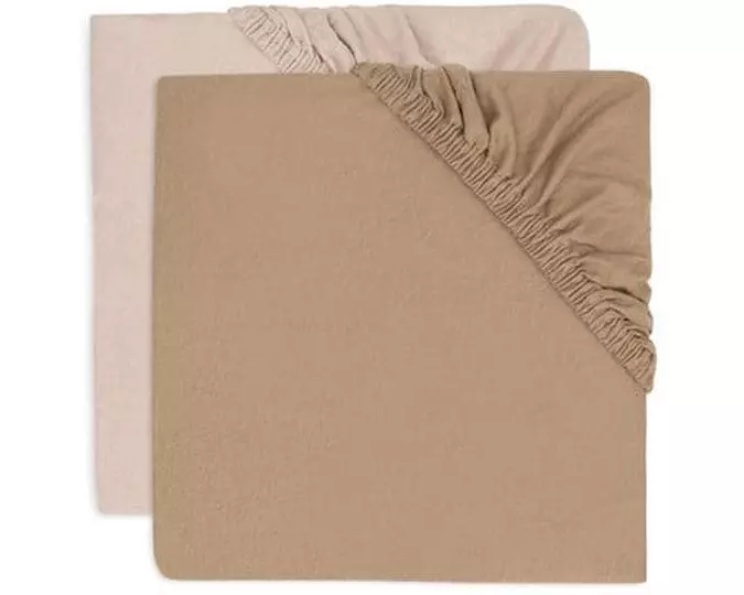 Jollein Fix-Leintuch Jersey 70/75 x 140/150 cm, Wild Rose/Biscuit