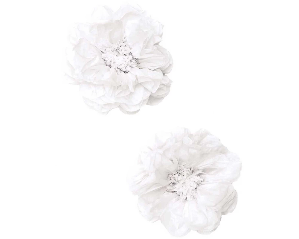 Rico Design Papierdekoration 2 Stück, Weiss