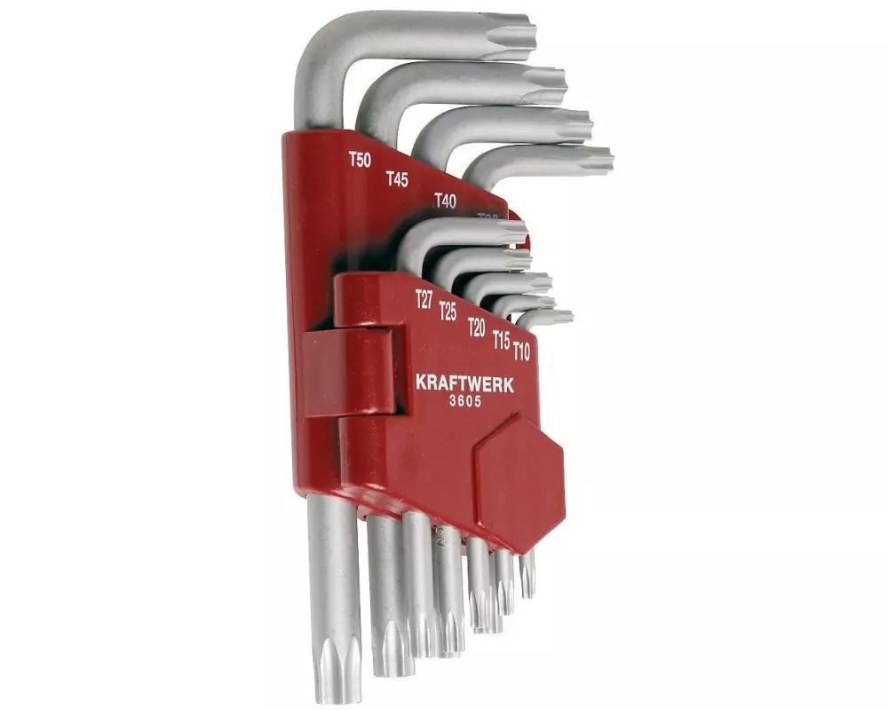 Kraftwerk Winkelschlüssel-Set T10-T50 Kurz